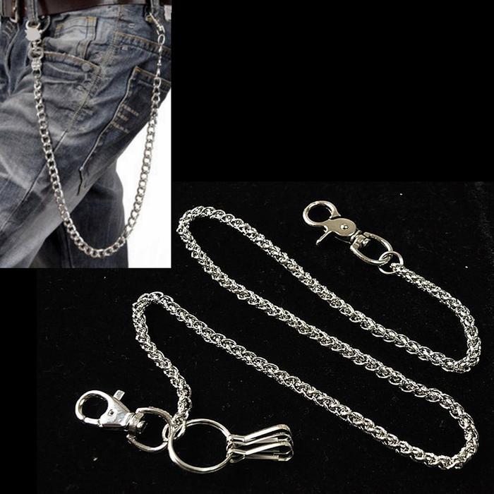 HJR Basic Simple Strong Biker Trucker Key Jean Wallet Chain
