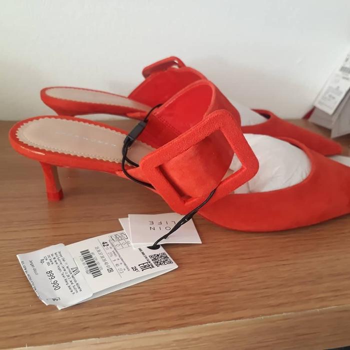 zara heels original store sale