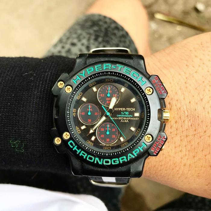 jam tangan original ALBA HYPERTECH CHRONOGRAPH