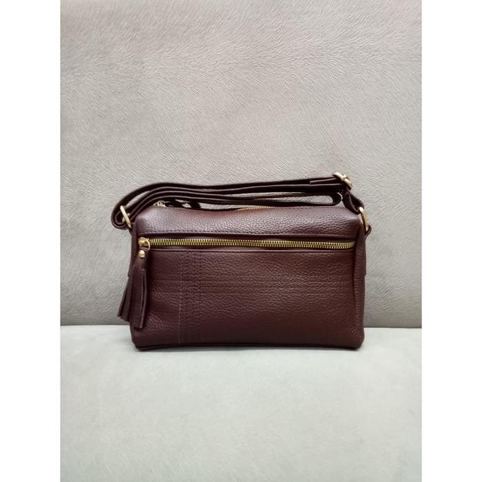 TAS SELEMPANG WANITA KULIT SAPI ASLI PAPIRUT SAVVY SIZE SK COKTU