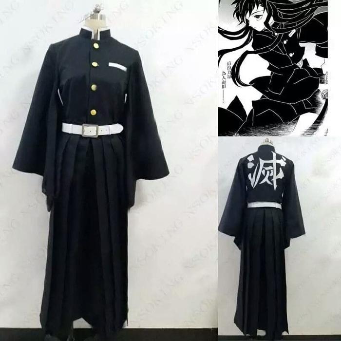COSTUME COSPLAY MUICHIRO TOKITO KIMETSU NO YAIBA HAORI YUKATA KIMONO