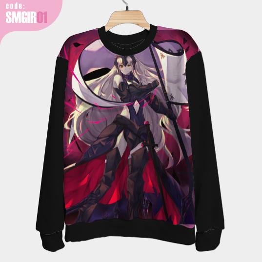 Sweater Jeanne Darc Alter Fullprint Bahan Halus Lembut Tebal
