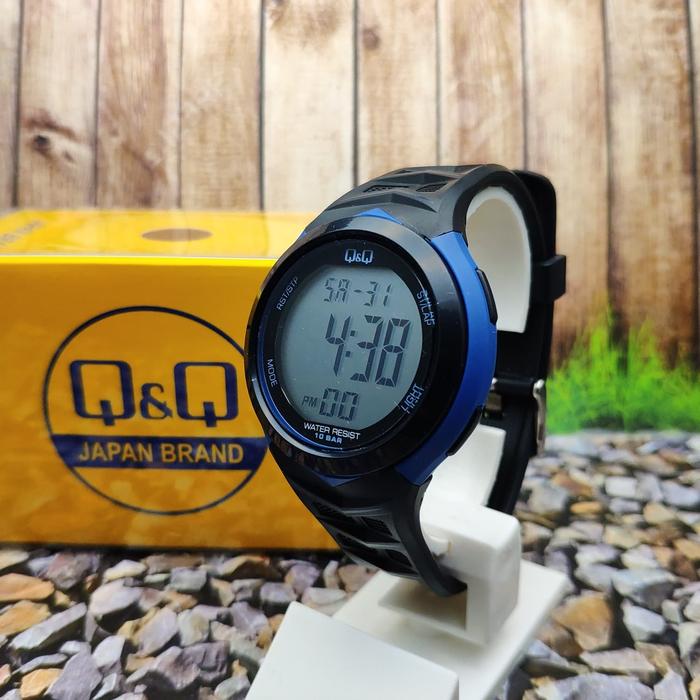 Q&Q QQ Digital Jam Tangan Pria Biru Original