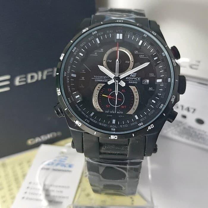 Jam Pria Edifice EQW-A1200 Full Black Original BM Fullset