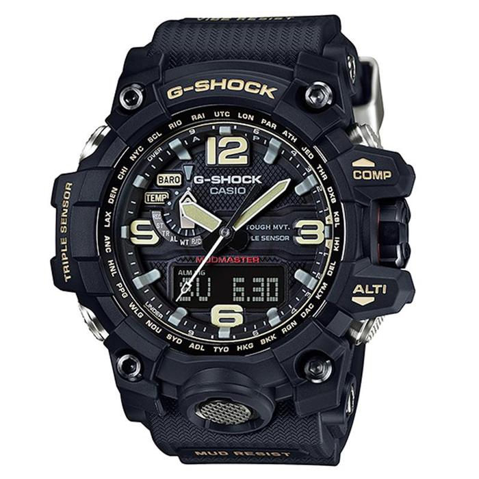 JAM TANGAN PRIA CASIO G-SHOCK ORIGINAL MUDMASTER ANALOG DIGITAL HITAM KARET GWG-1000-1A CASIO G SHOC