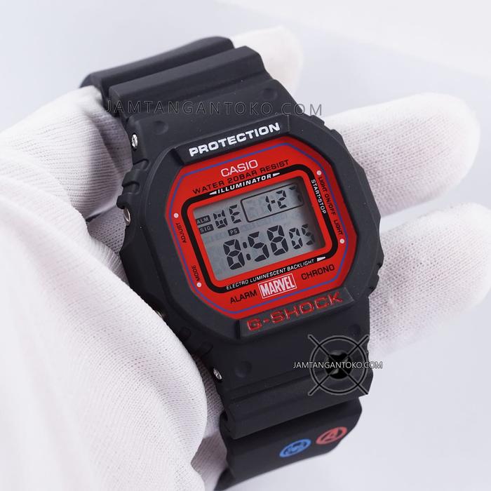 G Shock DW-5600SPIDER-1PR MARVEL SPIDERMAN DW5600 Original ORI BM