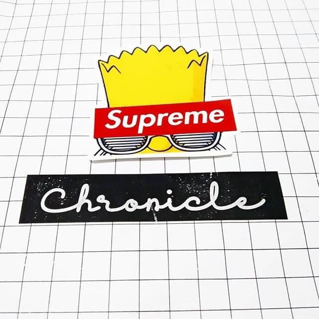 STICKER SUPREME X SIMPSON 02
