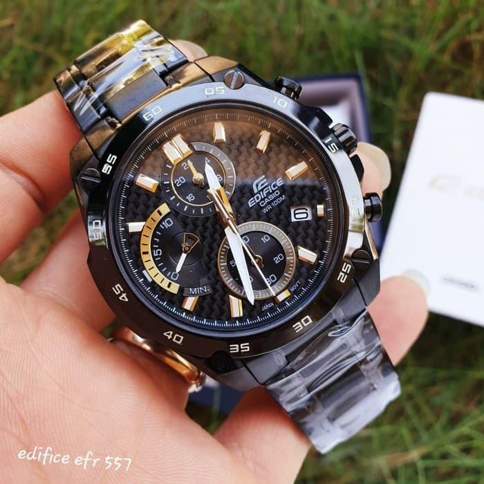 Jam Pria Merek Edifice EFR557 EFR540 EFR535 EFR563 Original BM Fullset