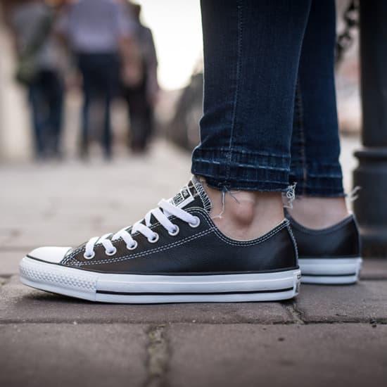 Converse CTAS Leather Ox Black white 132174C