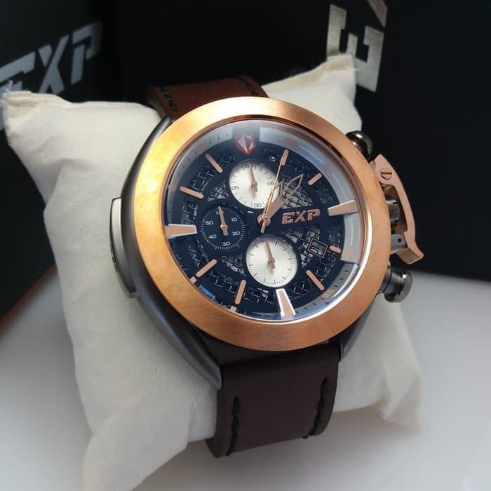 EXPEDITION E 3001 - JAM TANGAN PRIA ORIGINAL - ROSEGOLD BROWN