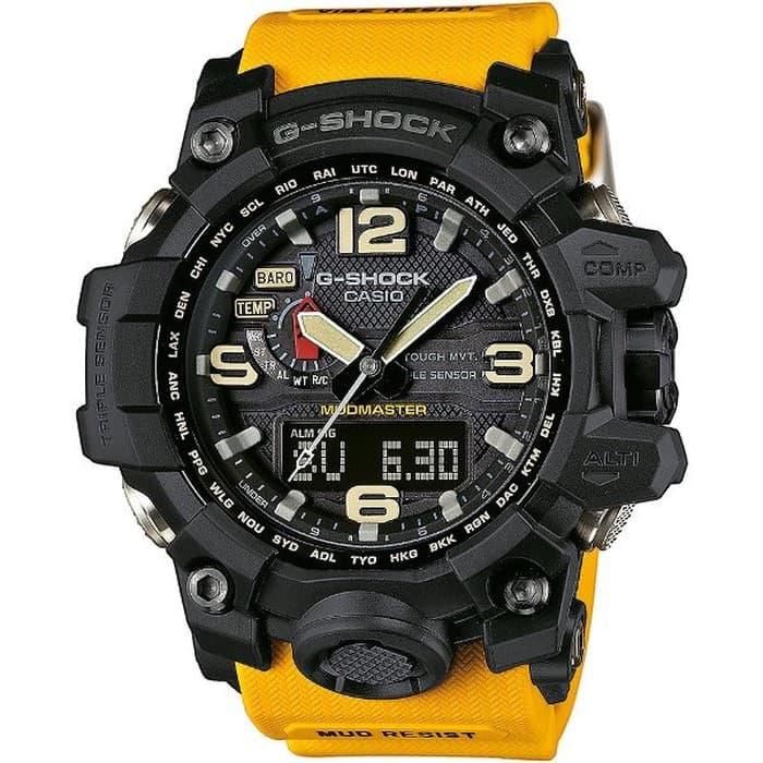 Jam Tangan Pria Merek GShock Type Gwg1000 Rubber Yellow Ori BM Fullset