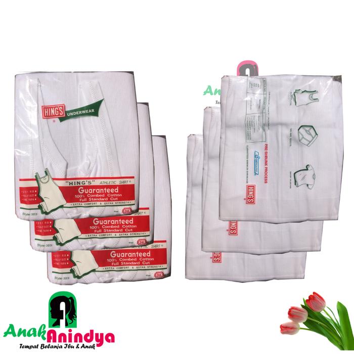 SINGLET PRIA HING'S 323 | HINGS HIJAU ORI IMPORT | HINGS UNDERWEAR