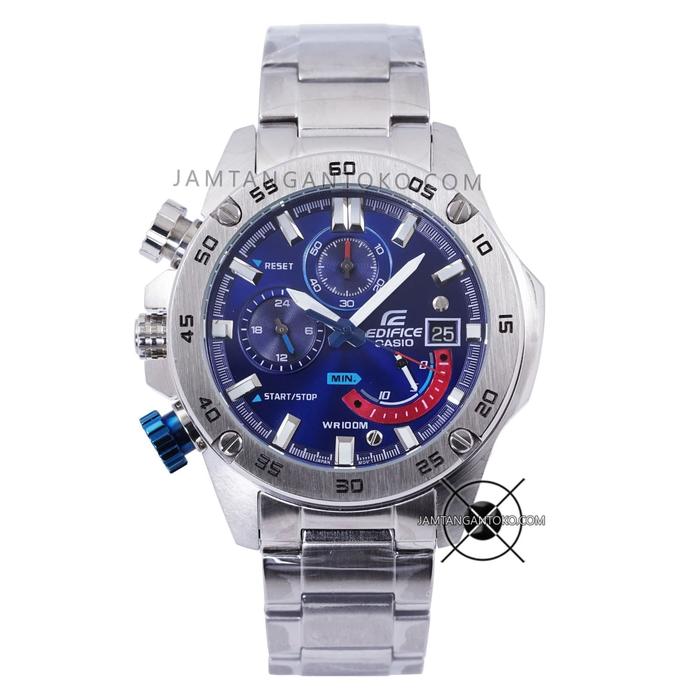 Jam Tangan Edifice EFR-558D-2AV Silver Blue Dial EFR558 EFR-558 ORI BM