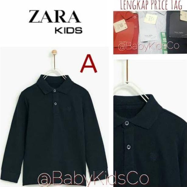ORIGINAL Zara Polo Shirt - kaos kerah zara anak cowok lengan panjang