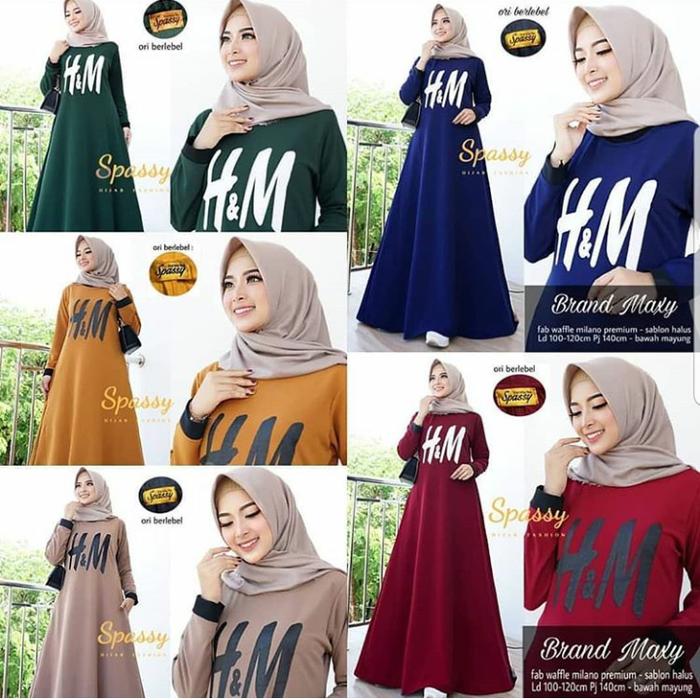 Gamis sporty adidas wanita/gamis panjang adem/maxi kekinian