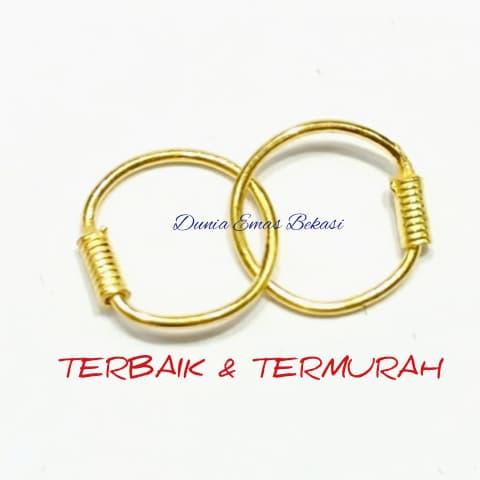 Anting Kenip Bayi 1/4 gram Emas 24 Karat. (Sebelah saja)