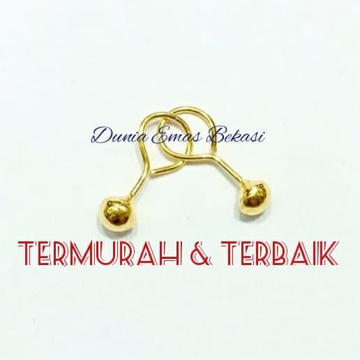 Anting Toge Bayi 1/2 gram Emas 24 Karat.