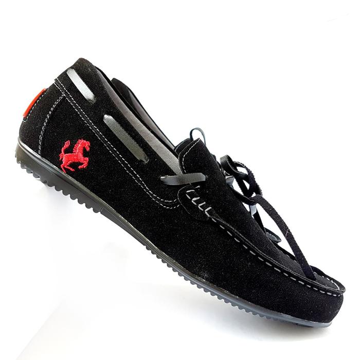 Mr darwis sepatu slip on pria kulit suede mr001