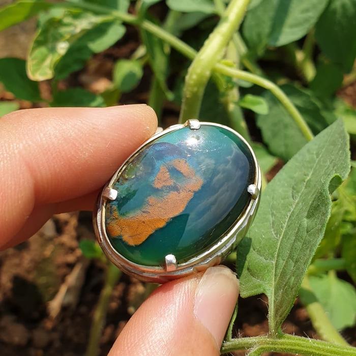 Cincin Natural PW Garut Hijau Botol Darson Langka dan Mantap