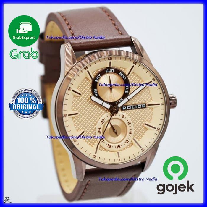 Jam Tangan Police Pria Original / Jam Cowok Model P-14922JSR-12 Ori