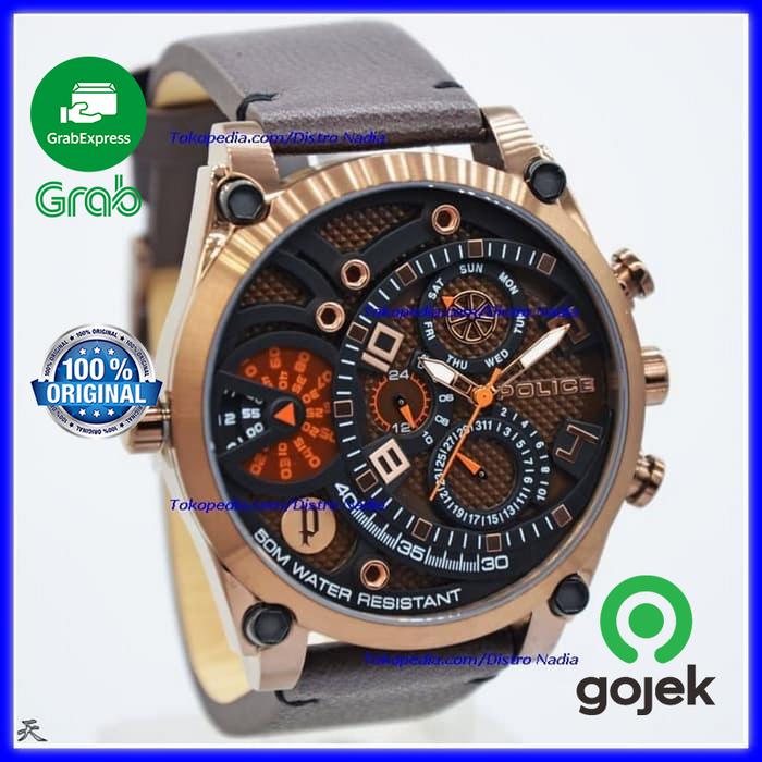 JAM TANGAN POLICE PRIA ORI / JAM COWOK MODEL P- 14999JSTR-04M ORIGINAL