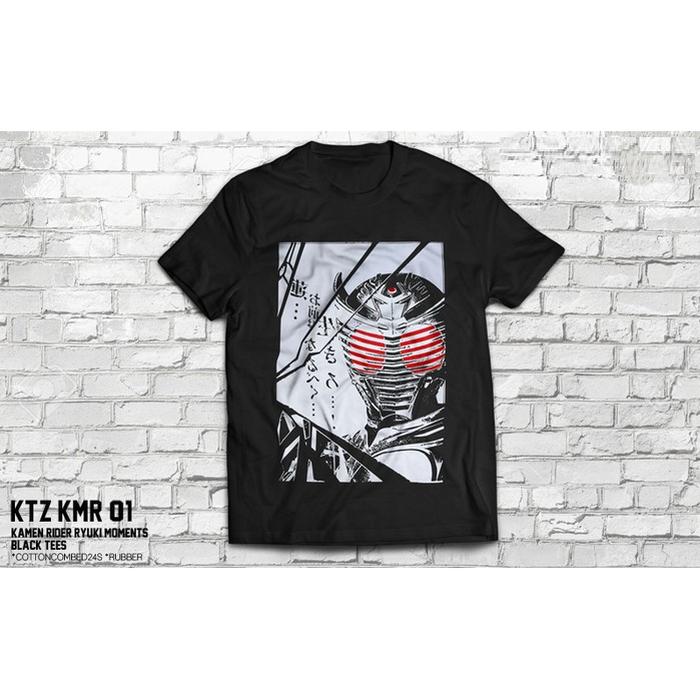 Kaos Tokusatsu Kamen Rider Ryuki Tees Hitam T-shirt (KTZ KMR 01)