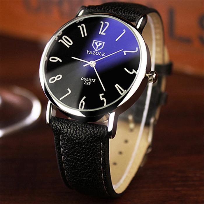 YAZOLE Jam Tangan Pria Business Anti Air Quartz