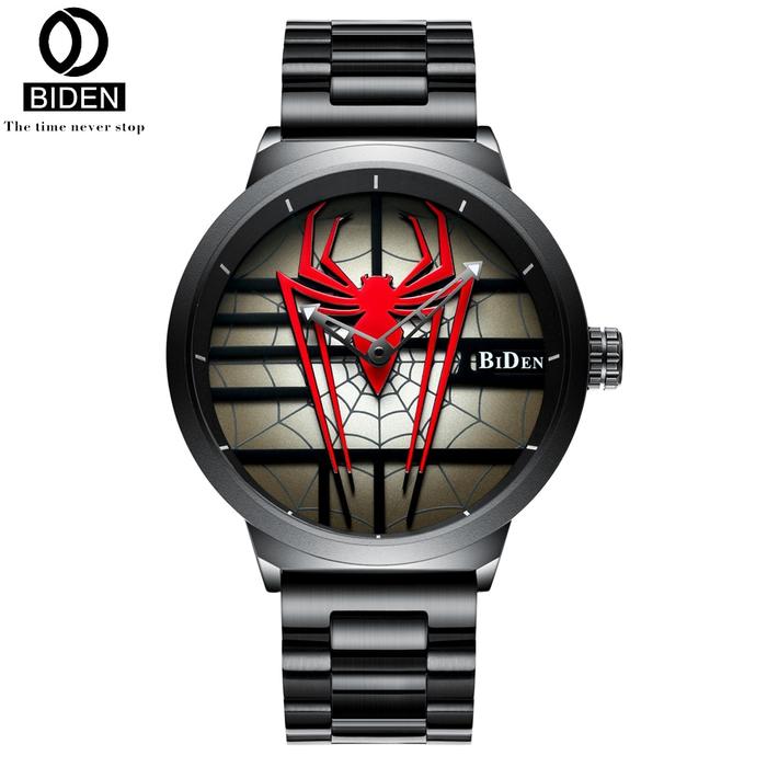 BIDEN Jam Tangan Pria Spider Steel Magnetic Quartz Men's Analog