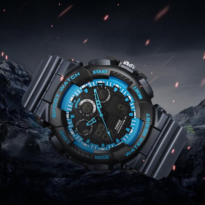 Jam Tangan Pria WEIDE Casual Sport Men's Waterproof Sports