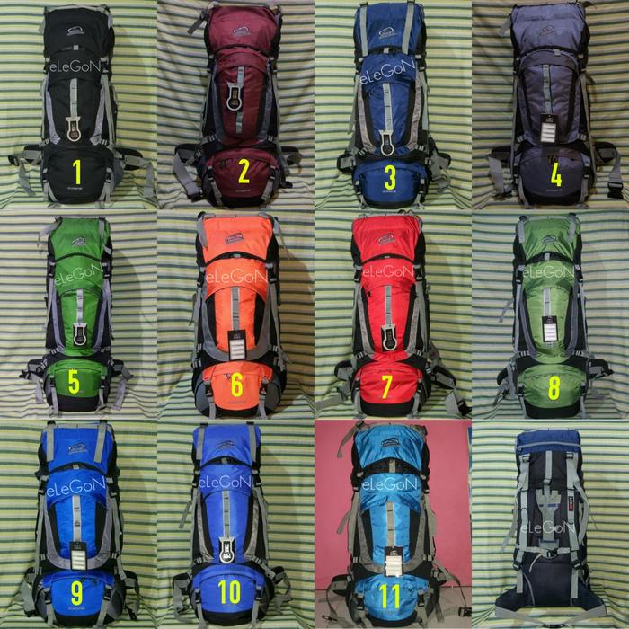 Tas Ransel Gunung Carrier Sioux 100L + Cover Universal