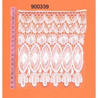 Renda Giper Lebar 900339 Putih / bw