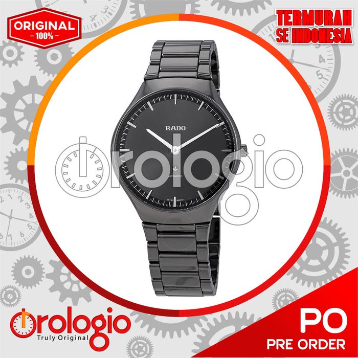 Rado True Automatic Black Dial Men's Watch R27972112 Ori & Murah