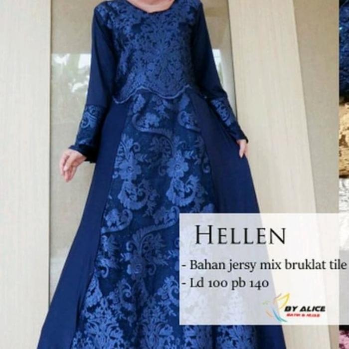 HELLEN Broklat Gamis Pesta Kondangan Wisuda by Alice
