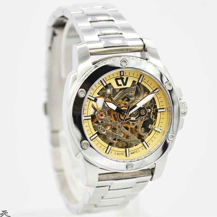 JAM TANGAN CHRIST VERRA CV 71062L-11 WANITA SILVER GOLD AUTOMATIC ORI