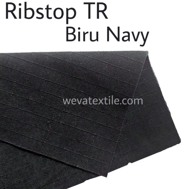 Bahan Kain Ribstop TR Kain Jaket Navy