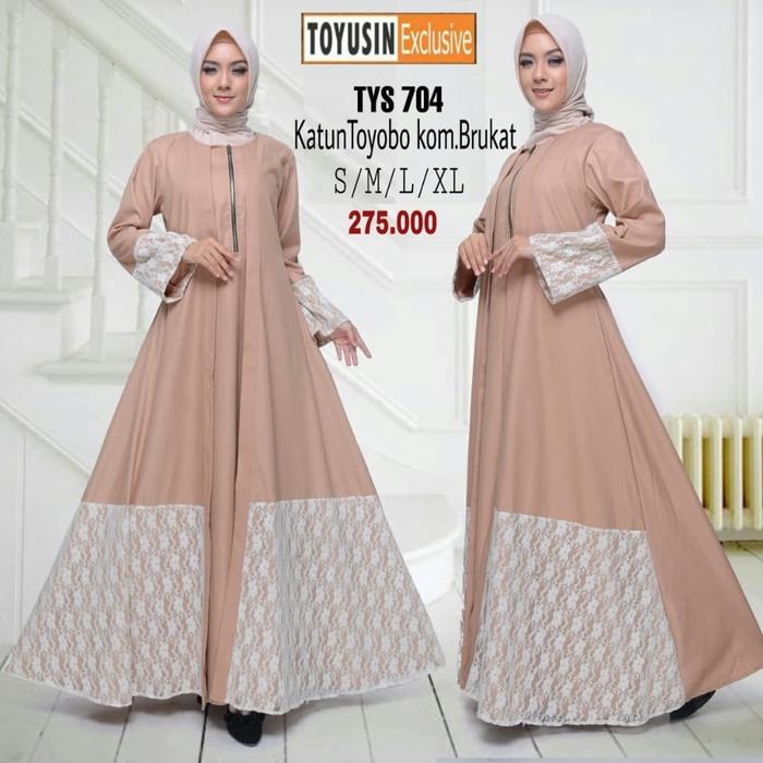 GAMIS / ABAYA TYS 704 terbaru + sipetek + casback