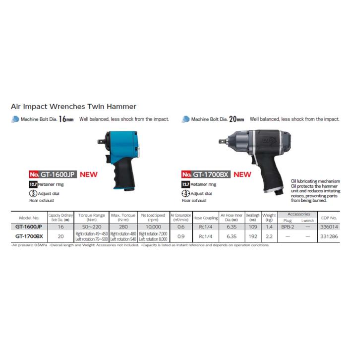 Vessel Impact Wrench for Car / Mold GT-1700BX - VESSEL Japan