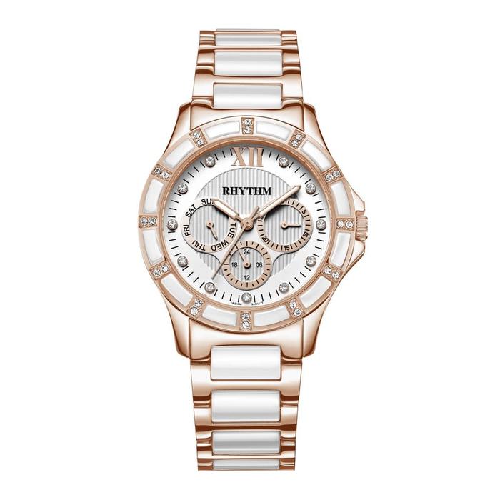 Jam Tangan Wanita Ceramic RHYTHM F1201T06