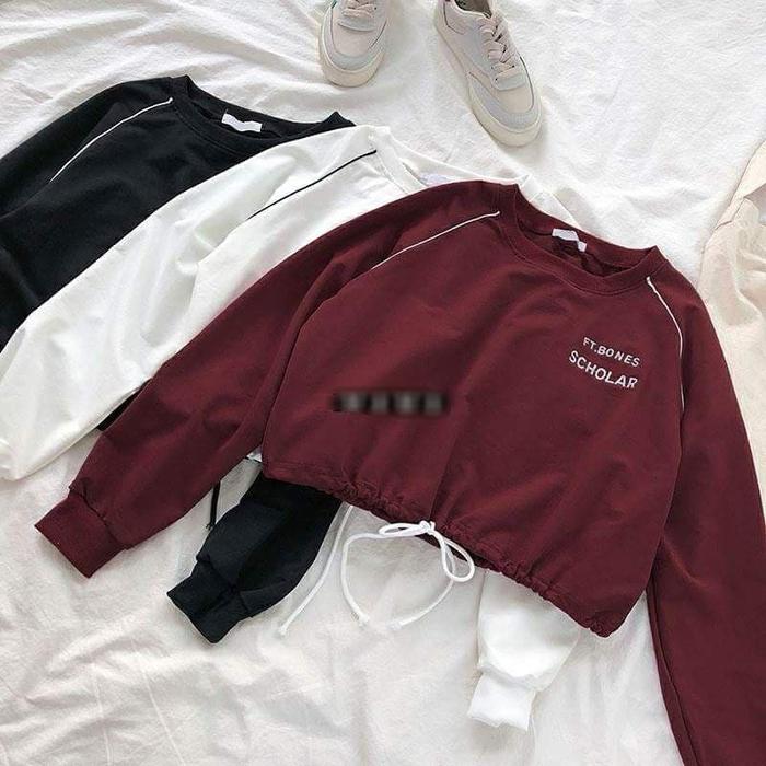sweater wanita scholar babyterry