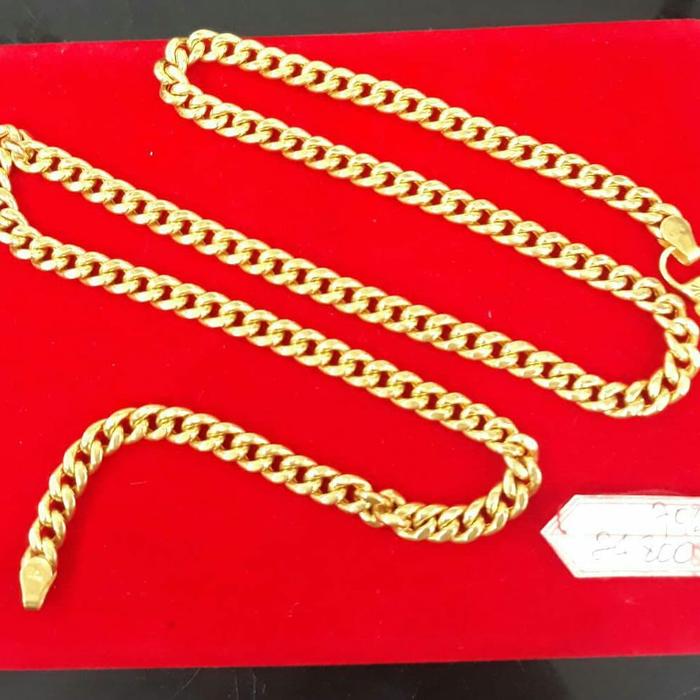 DLM142KLDLM KALUNG RANTAI EMAS KUNING HULU KALUNG PRIA ASLI KADAR 700