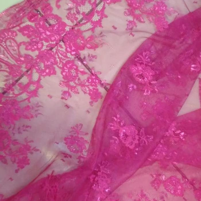 bahan-kain brokat / brucat lace prancis.. 100% original