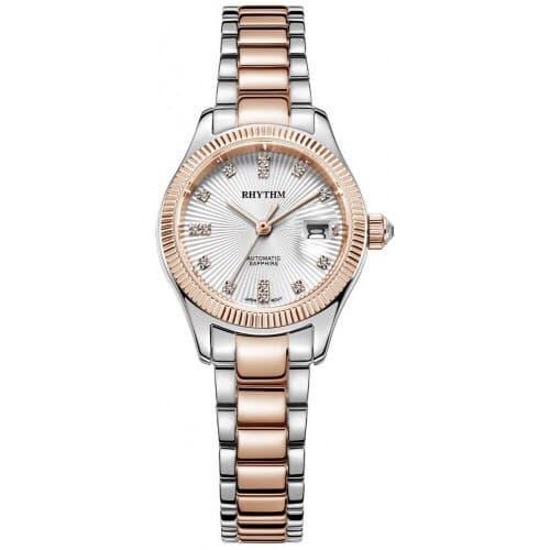 JAM TANGAN WANITA RHYTHM AUTOMATIC A1404S04 ORIGINAL GARANSI RESMI