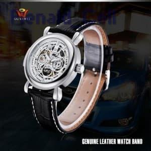 Ouyawei Skeleton Leather Strap Automatic Mechanical Watch OYW1323