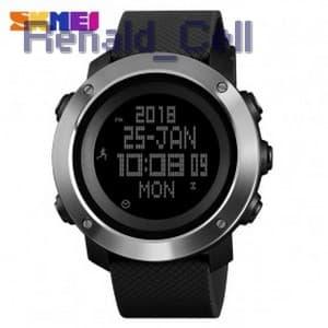 SKMEI Jam Tangan Digital Pria Pedometer Compass 1431 Black