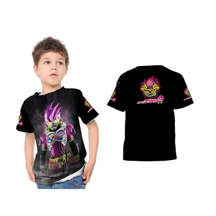 Kaos Baju T-shirt Anak Custom fullprint Kamen Rider Ex aid art 6