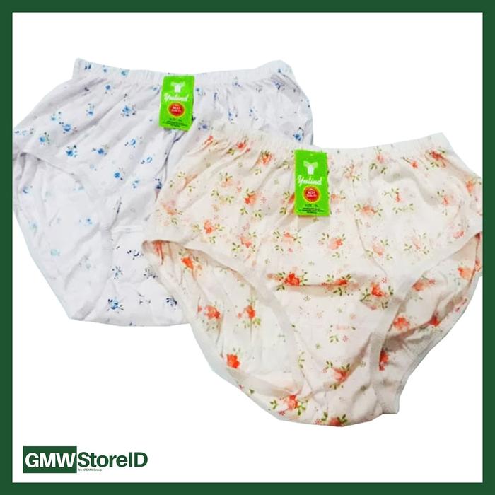 [1/3/6/12 Pcs] Celana Dalam Wanita Size XL Underwear Perempuan Yutind Sablon N821