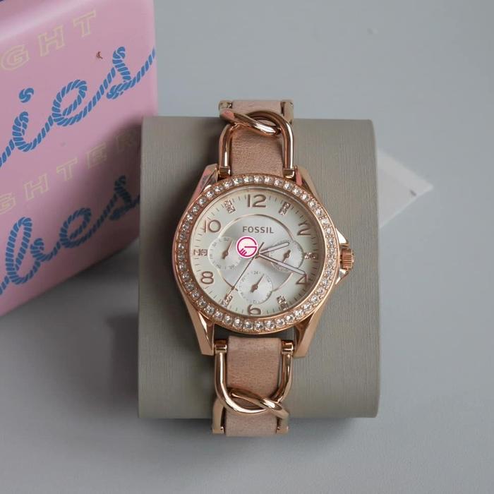 Fossil ES3466 Riley Multifunction Rose-Tone