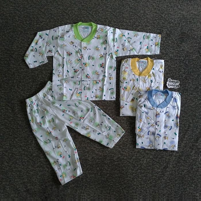SPY45 Setelan Baju Panjang Piyama Anak Kuzuka Baju Tidur Bayi Anak 2