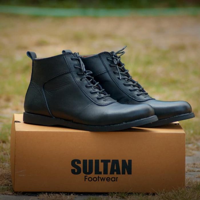 SULTAN VENTURA ORIGINAL / SEPATU BOOTS PRIA KULIT ASLI BRODO BRADLEYS