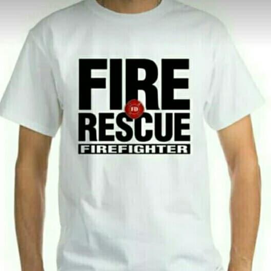 kaos/tshirt/baju keren PEMADAM KEBAKARAN - FIRE RESCUE-FIRE FIGHTER